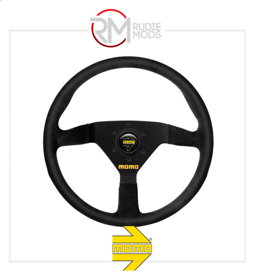 Official MOMO MOD.78 STEERING WHEEL - BLACK SUEDE Ø350mm M11111783521L
