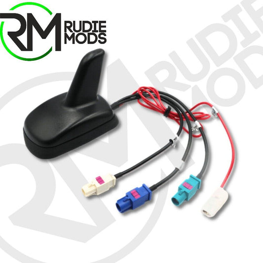 GPS/ DAB+/ FM and AM vehicle roof mount Shark Fin aerial with 5m cable set