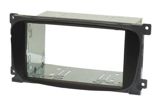 Ford 6000CD Double DIN car radio fascia adapter and cage kit OVAL SHAPE - BLACK