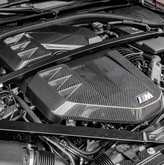 OEM STYLE CARBON FIBRE ENGINE COVER FOR BMW G87 M2 G8X M3 M4 2021-PRESENT