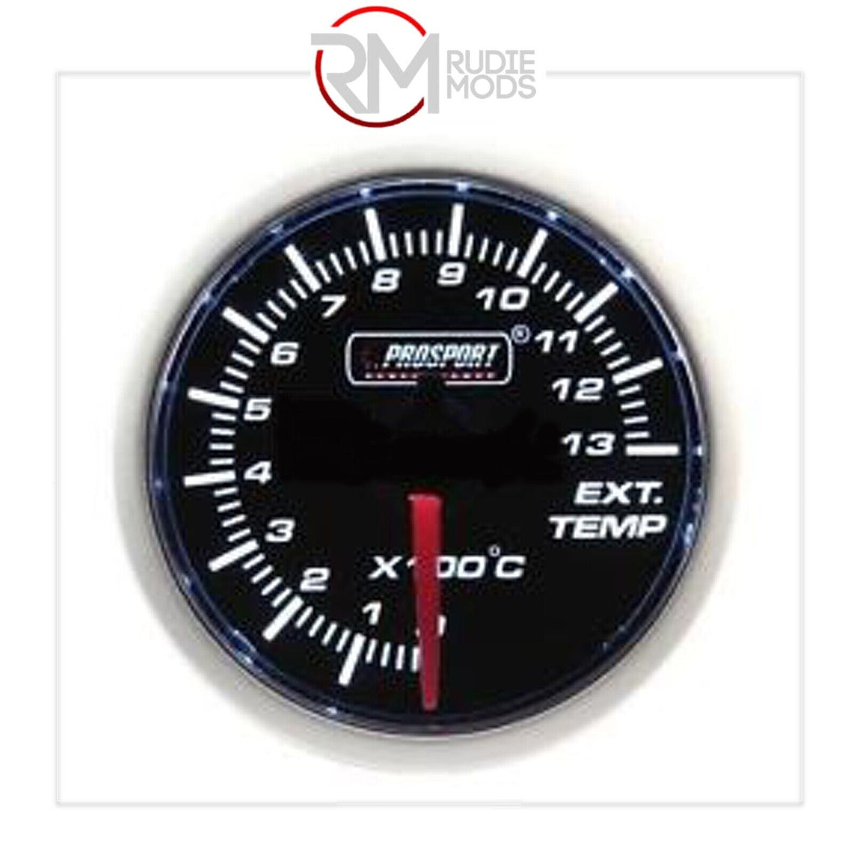 52mm Super Smoked White Exhaust Gas Temperature Gauge