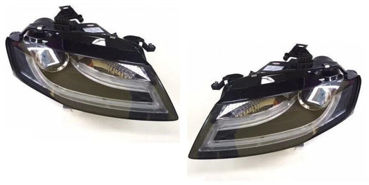 Audi A4 2008-2011 B8 Black Led Lightbar DRL Devil Eye Projector Electric Height