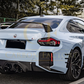 BMW G87 M2 M Performance Style Pre-Preg Carbon Fibre Rear Bumper Trims 2023-