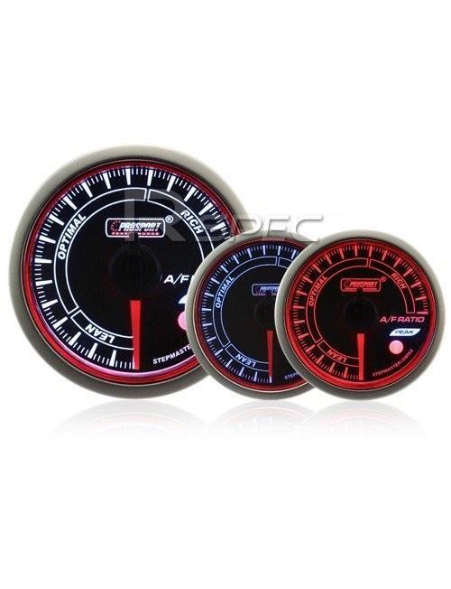 Prosport 60mm Air / Fuel Ratio Gauge Smoked Stepper