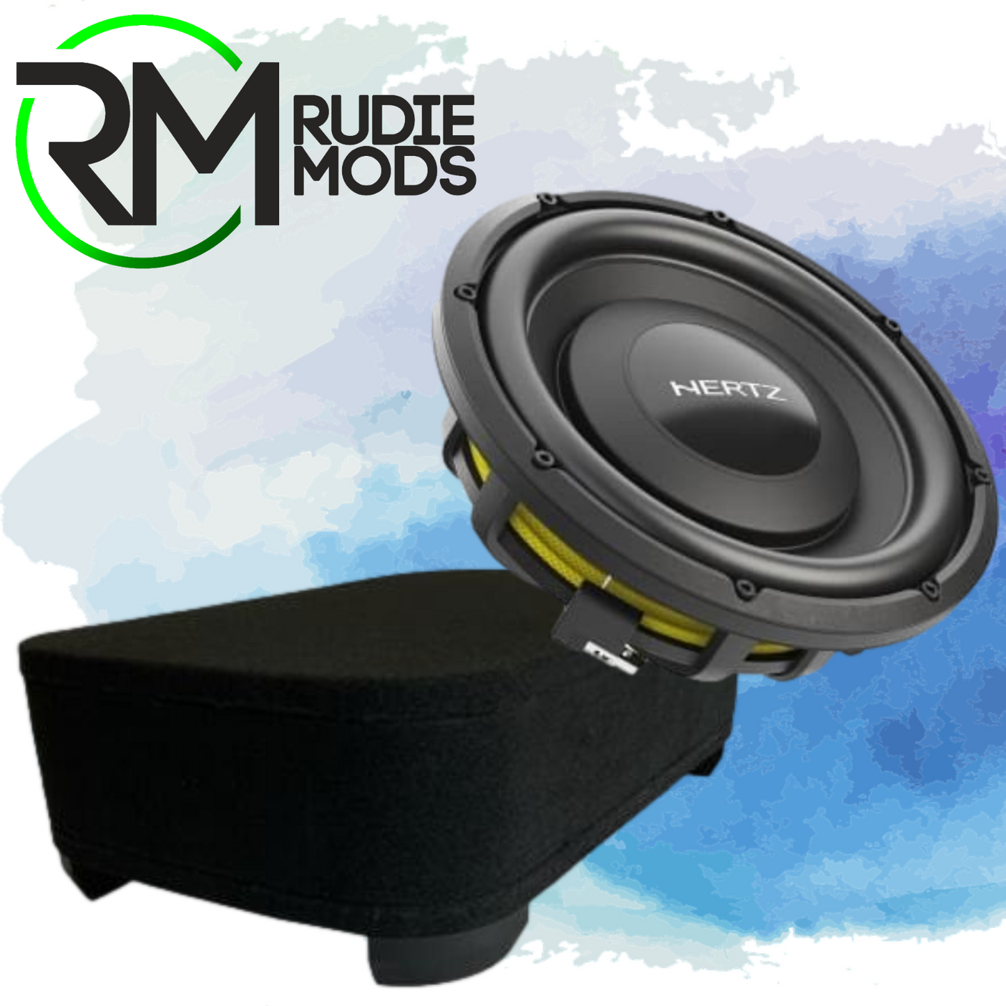 Hertz Mille MPS 250 S4 Slimline Subwoofer 500w 4 Ohm & MPSBX250 Bass Enclosure