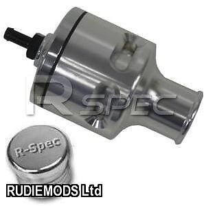 R-Spec Alloy Dump Valve Twin Piston Blow Off BOV 25mm fitting and blanking plug