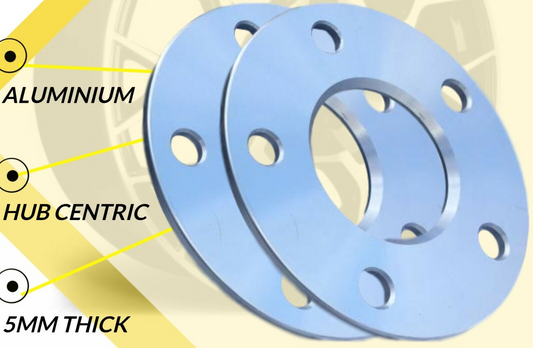 Aston Martin Vantage 05-17 5x114.3 - 68.1CB - 5mm alloy hubcentric wheel spacers