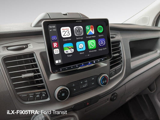 Alpine 9" Media Receiver with DAB+ CarPlay Android Auto for Ford Transit 2018+