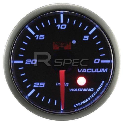 Car 52mm Smoked Blue 52mm Stepper Motor Vacuum with warning