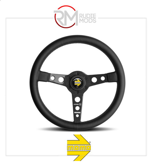 GENUINE MOMO PROTOTIPO 6C STEERING WHEEL CARBON/BLACK Ø350mm VPROT6C350BK