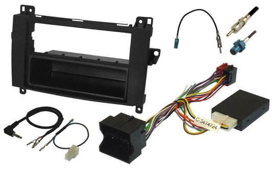 InCarTec FK-257 Mercedes Sprinter W906 Single Double Din Car Stereo Fitting Kit