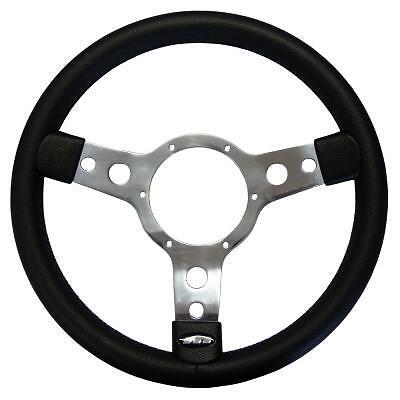 Mountney Traditional Vinyl Steering Wheel with Polished Centre 13"