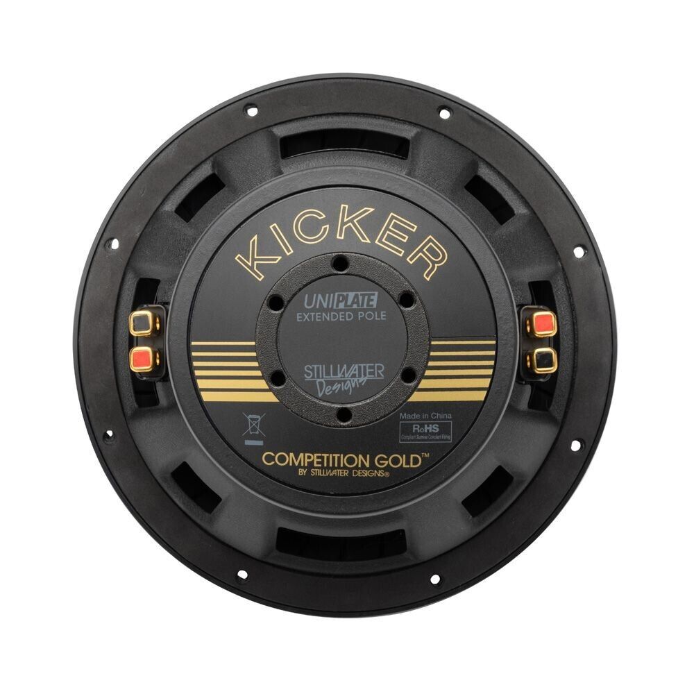 KICKER COMP GOLD 10" DUAL VOICE COIL SUBWOOFER - 4 OHM 50th Anniversary Edition
