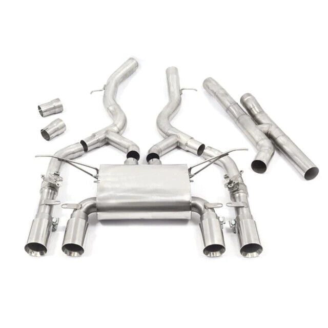 COBRA SPORT BMW M3 F80 3" Valved Secondary Cat Back Performance Exhaust Black