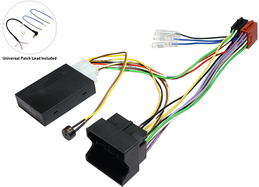 Citroen/ Peugeot steering wheel control and parking sensor retention interface