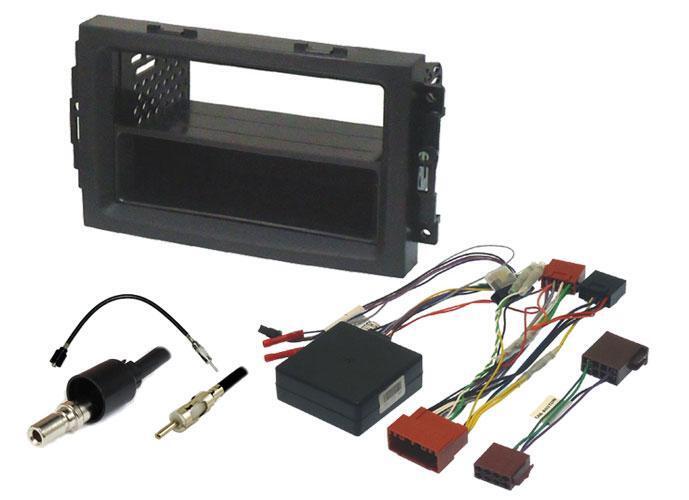 InCarTec FK-304 Jeep Wrangler 07 - 12 Single Double Din Stereo Fitting Kit