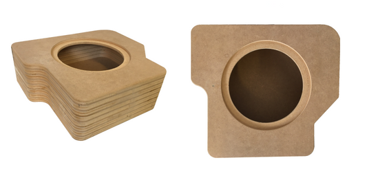Custom fit 10" layered MDF Sub Subwoofer Box underseat VW Caddy Mk3 03 on