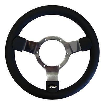 Mountney Traditional Vinyl Steering Wheel with Polished Centre 12"