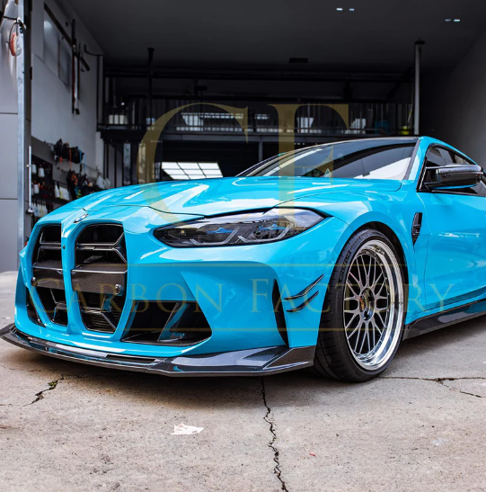 M STYLE CARBON FIBRE FRONT SPLITTER FOR BMW G80 M3 G82 G83 M4 2021-PRESENT