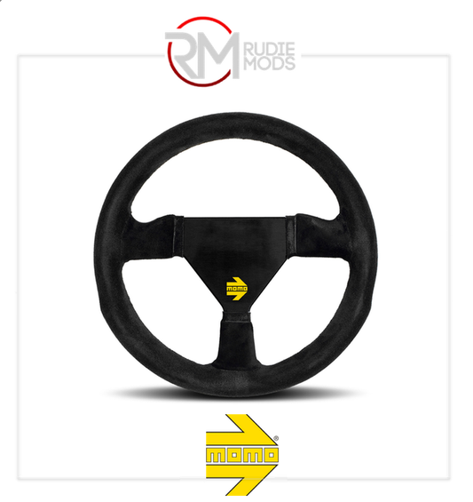 Official MOMO MOD.11 STEERING WHEEL BLACK SUEDE Ø260mm M11150112621L
