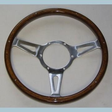 Mountney Traditional Classic Riveted Light Woodrim Steering Wheel 15"