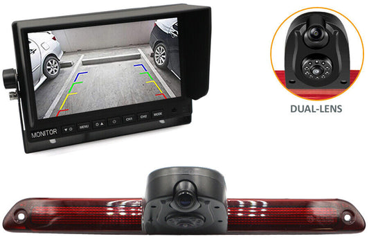 Mercedes Sprinter, VW Crafter (2006-2016) DUAL LENS brake light camera & Monitor