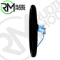 CAR Steering Wheel Horn deep dish MOMO Mod.08 - Blue Spoke/Black Suede 350mm