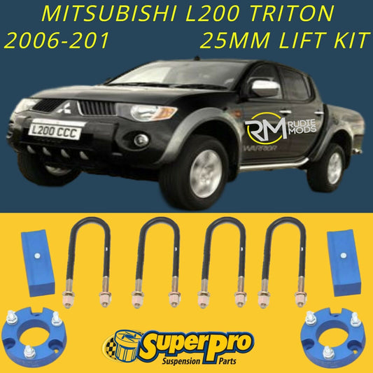 Super Pro TRC143LK Mitsubishi Triton 2006 - 2015 25mm Suspension Lift Kit