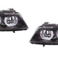 BMW 3 Series E90 and E91 05-08 Black LED 3D DRL Daylight Running Lights Headligh