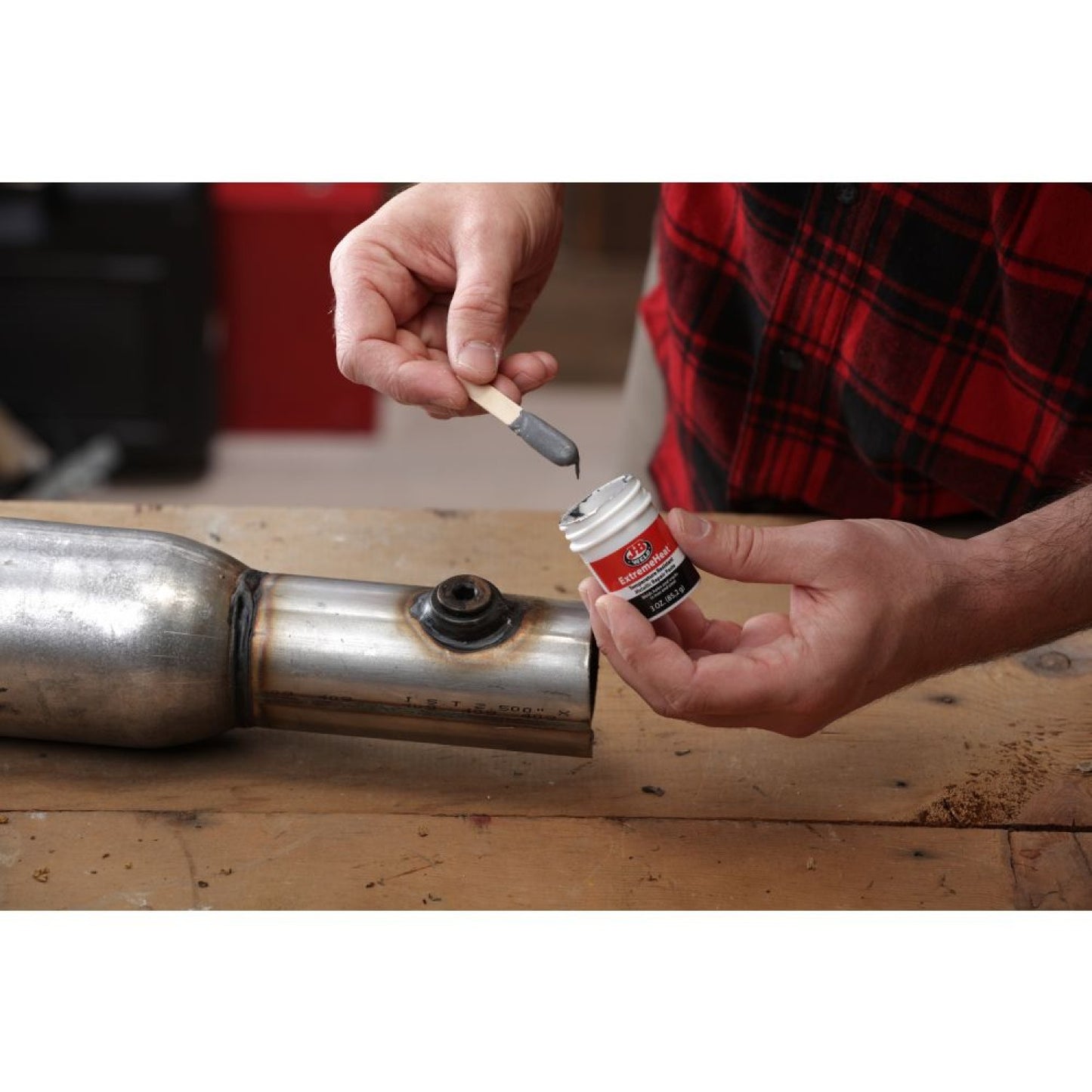 JB WELD EXTREME HEAT 1000°F HIGH HEAT PASTE EXHAUST TAILPIPES STEEL METAL 3oz