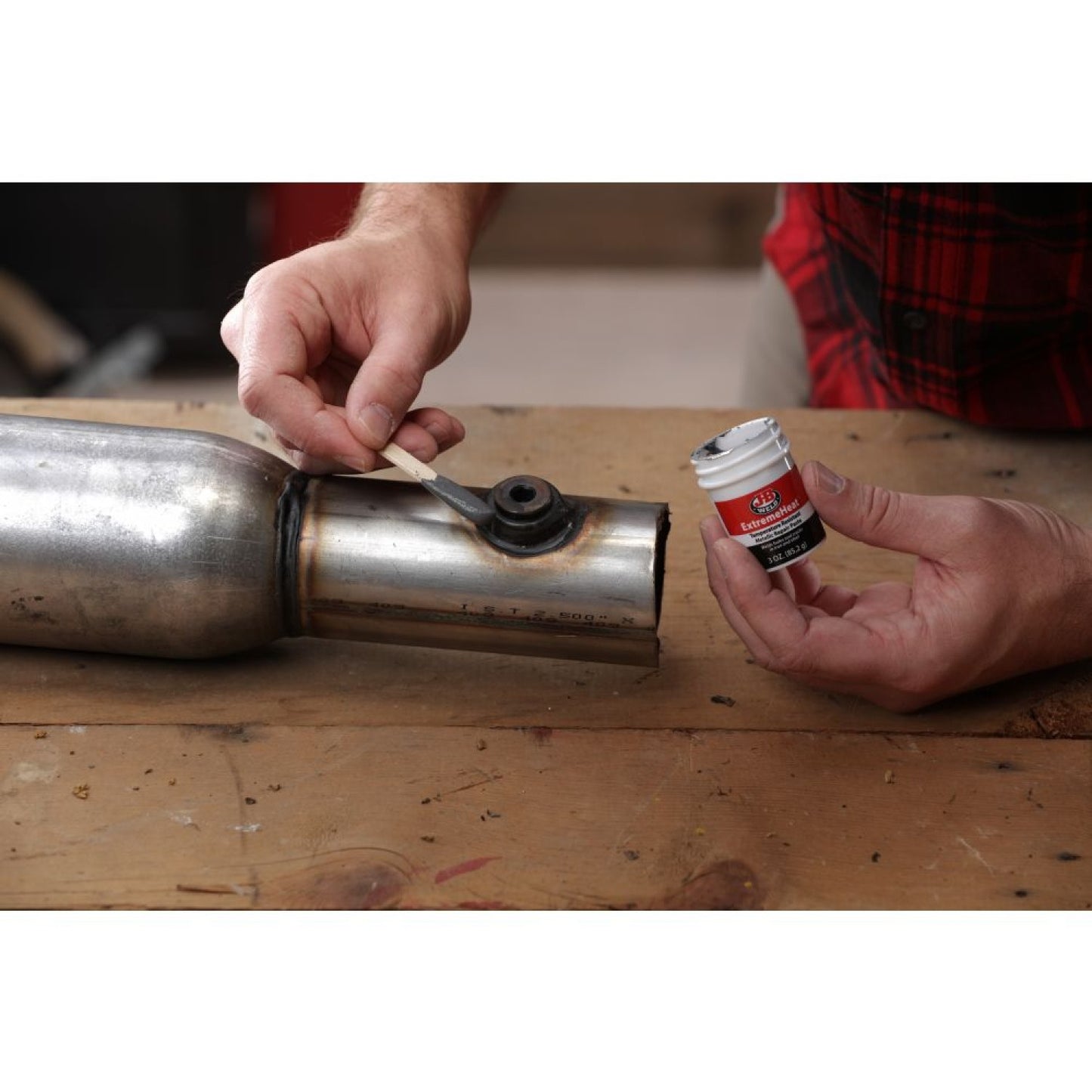 JB WELD EXTREME HEAT 1000°F HIGH HEAT PASTE EXHAUST TAILPIPES STEEL METAL 3oz