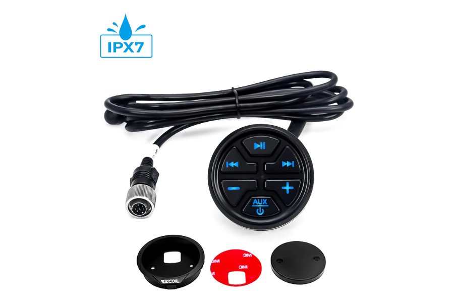 water-resistant speakers 4-inch amplified 200 Watt PAIR Recoil R4 Marine & Power-Sports