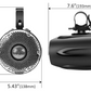 water-resistant speakers 4-inch amplified 200 Watt PAIR Recoil R4 Marine & Power-Sports