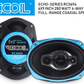speakers coaxial 6" X 9" 240 watt 4-way PAIR RCX694 RECOIL Echo-Series