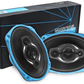 speakers coaxial 6" X 9" 240 watt 4-way PAIR RCX694 RECOIL Echo-Series