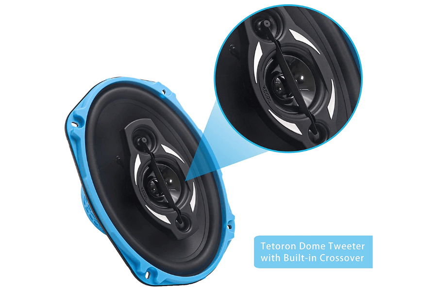 speakers coaxial 6" X 9" 240 watt 4-way PAIR RCX694 RECOIL Echo-Series