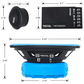 speakers component 130mm (5.25 inch) 160 watt PAIR REM525 RECOIL Echo-Series