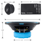 Component speakers 165mm & 10 inch amplified underseat subwoofer RECOIL