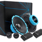 Component speakers 165mm & 10 inch amplified underseat subwoofer RECOIL