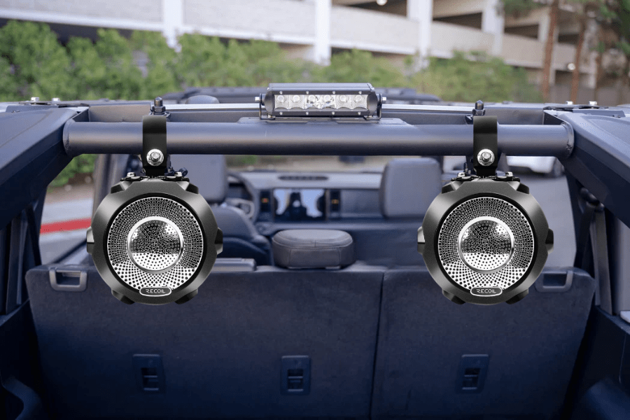 water-resistant speakers 4-inch (100mm) 200 Watt PAIR Recoil R4 Marine & Power-Sports