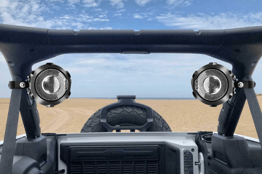 water-resistant speakers 4-inch (100mm) 200 Watt PAIR Recoil R4 Marine & Power-Sports