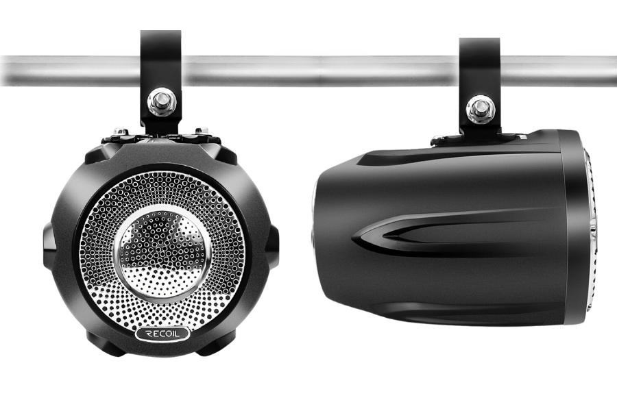 water-resistant speakers 4-inch (100mm) 200 Watt PAIR Recoil R4 Marine & Power-Sports