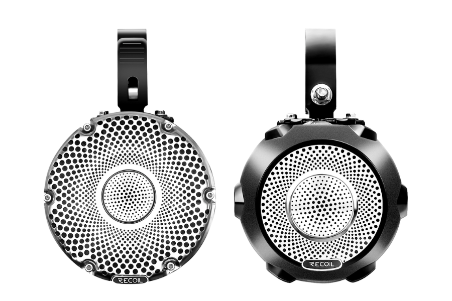 water-resistant speakers 4-inch (100mm) 200 Watt PAIR Recoil R4 Marine & Power-Sports
