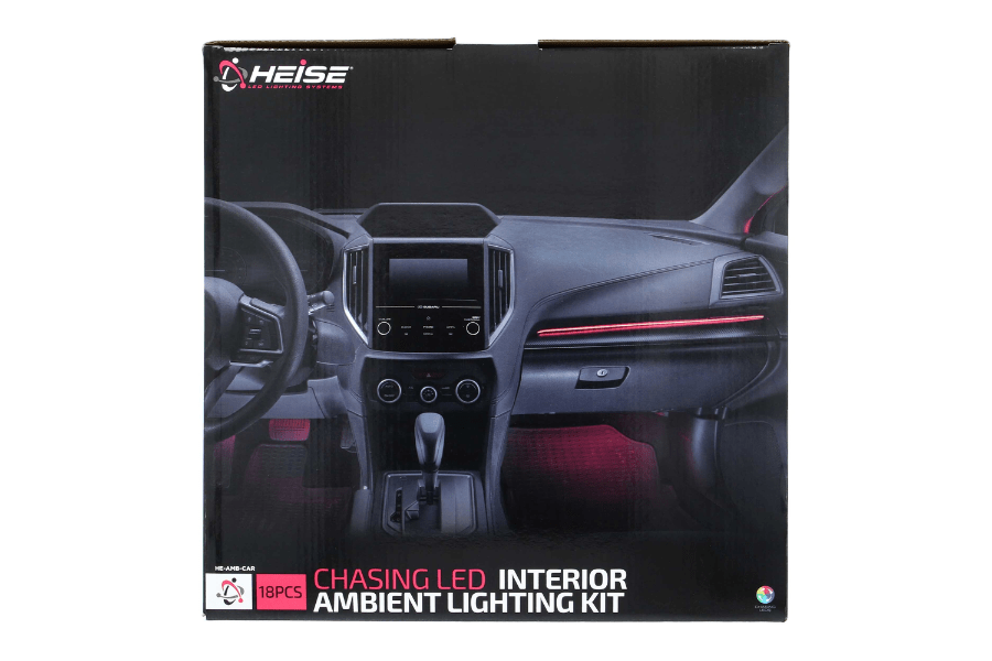 Interior Ambient mood LED Lighting Kit 18-Piece universal Chasing Heise
