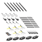 Interior Ambient mood LED Lighting Kit 18-Piece universal Chasing Heise