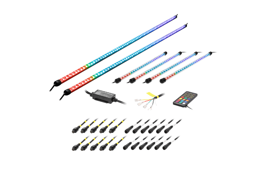 under glow accent lighting Kit RGB Chasing LED neons tubes Heise Addressable controller