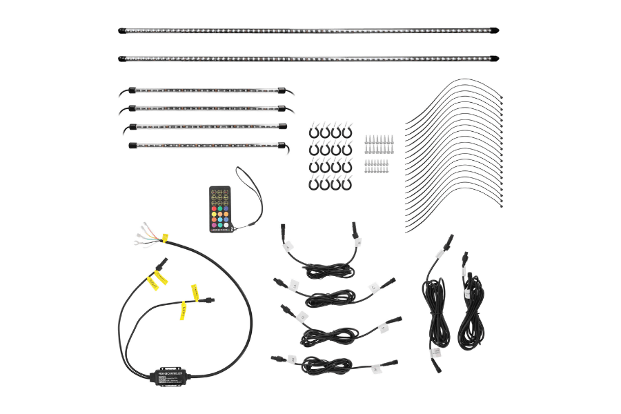 under glow accent lighting Kit RGB Chasing LED neons tubes Heise Addressable controller