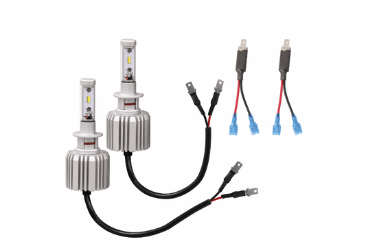 H1 Single Beam Led Light Bulb Kit (PAIR) car vehicle Heise HE-H1LED 6,000 Lumens