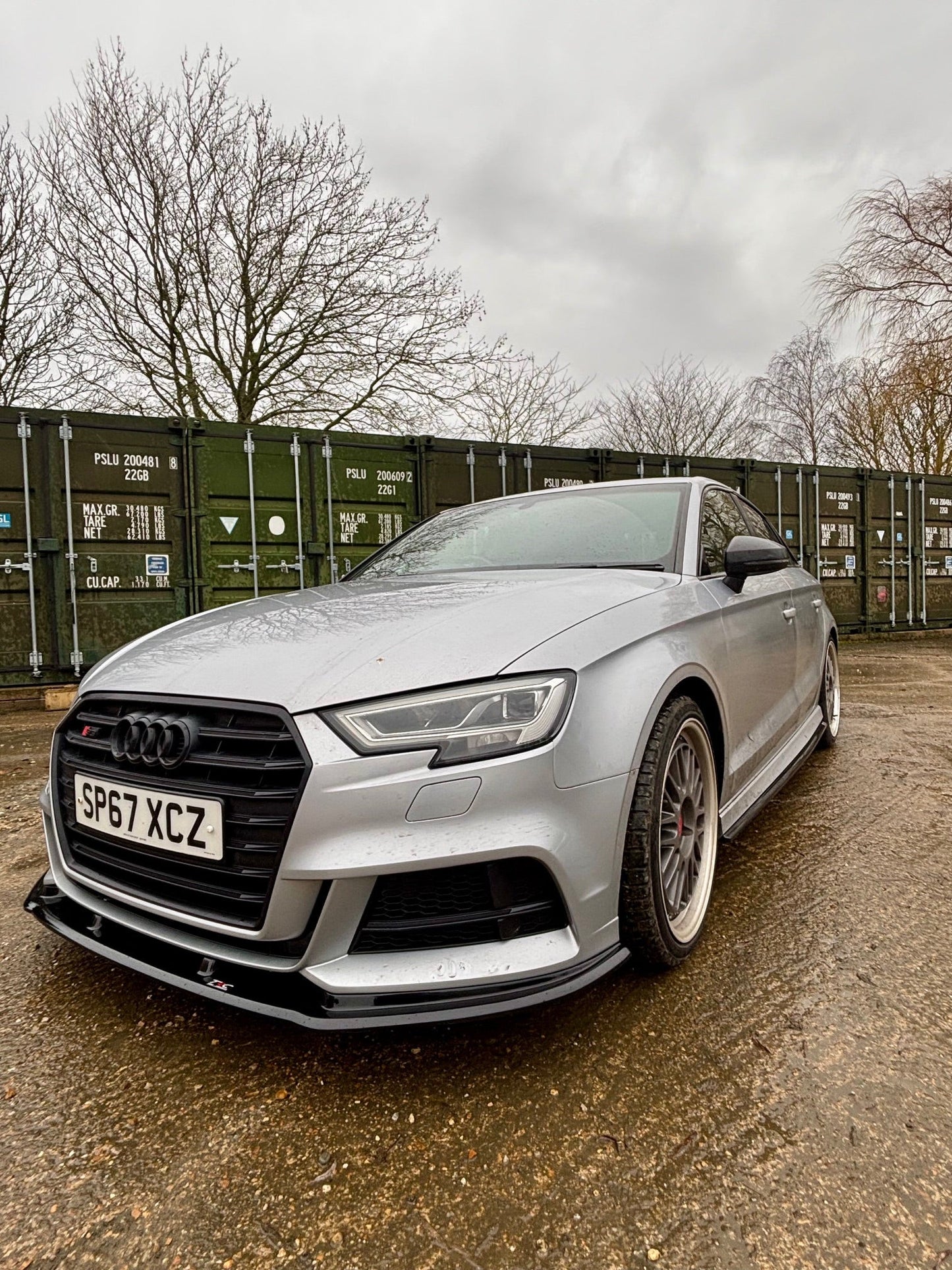 Audi A3 S-Line 8V Facelift Saloon - Side Skirt Splitters