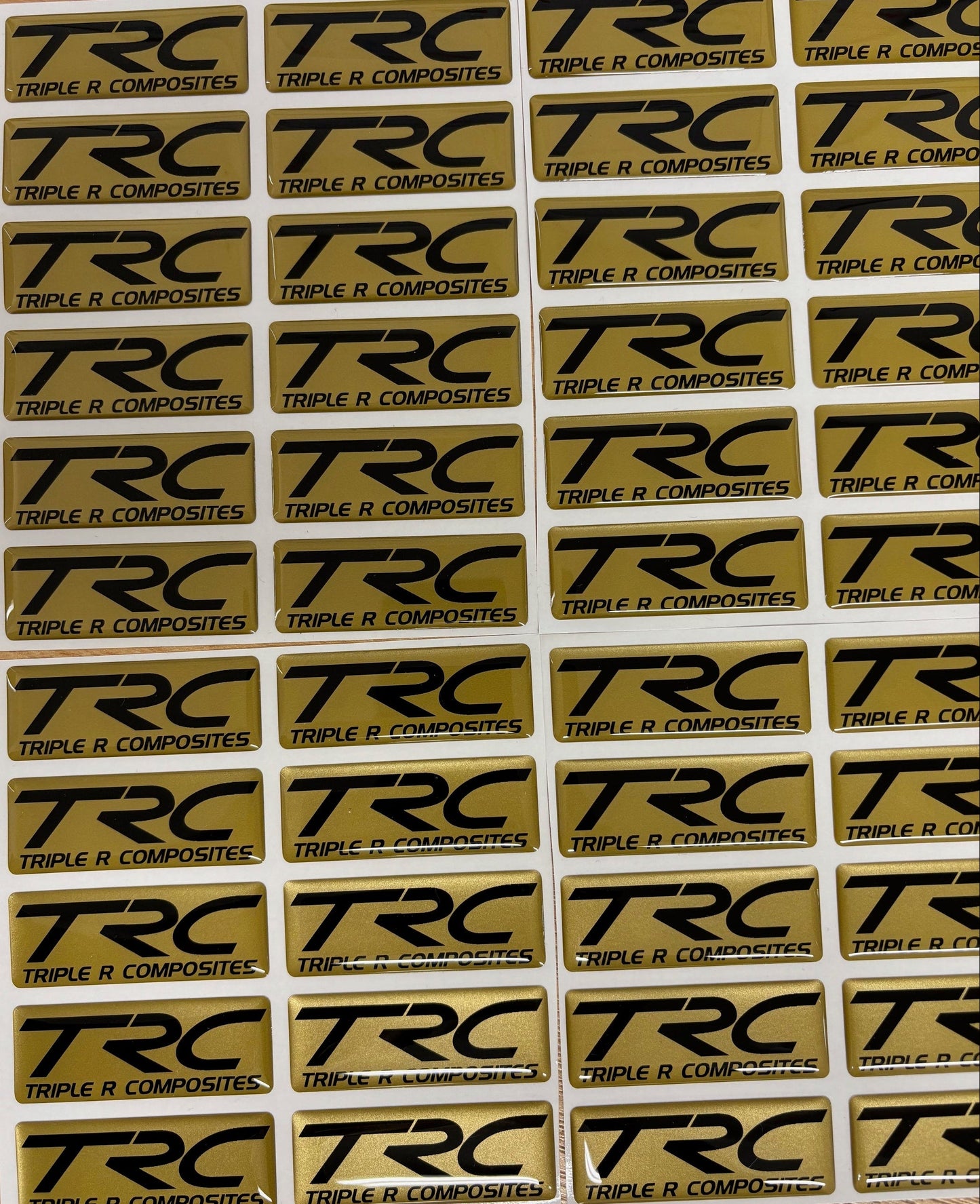 TRC Gel Badge - Gold Edition